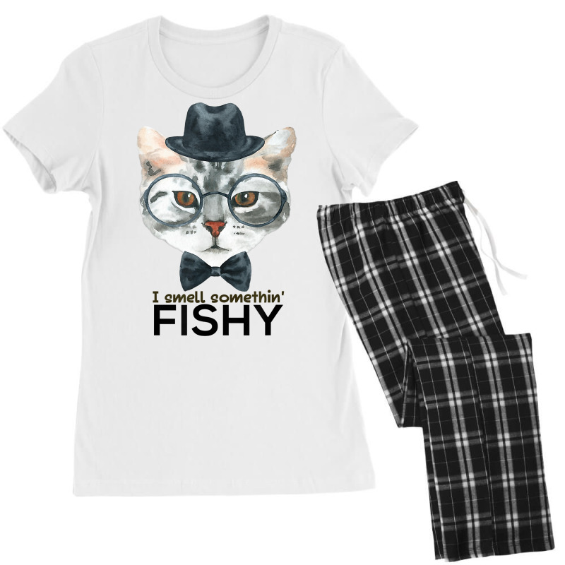 Cat T Shirt Private Detective Women's Pajamas Set by MoczoTenleigh | Artistshot