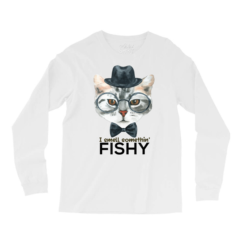 Cat T Shirt Private Detective Long Sleeve Shirts by MoczoTenleigh | Artistshot