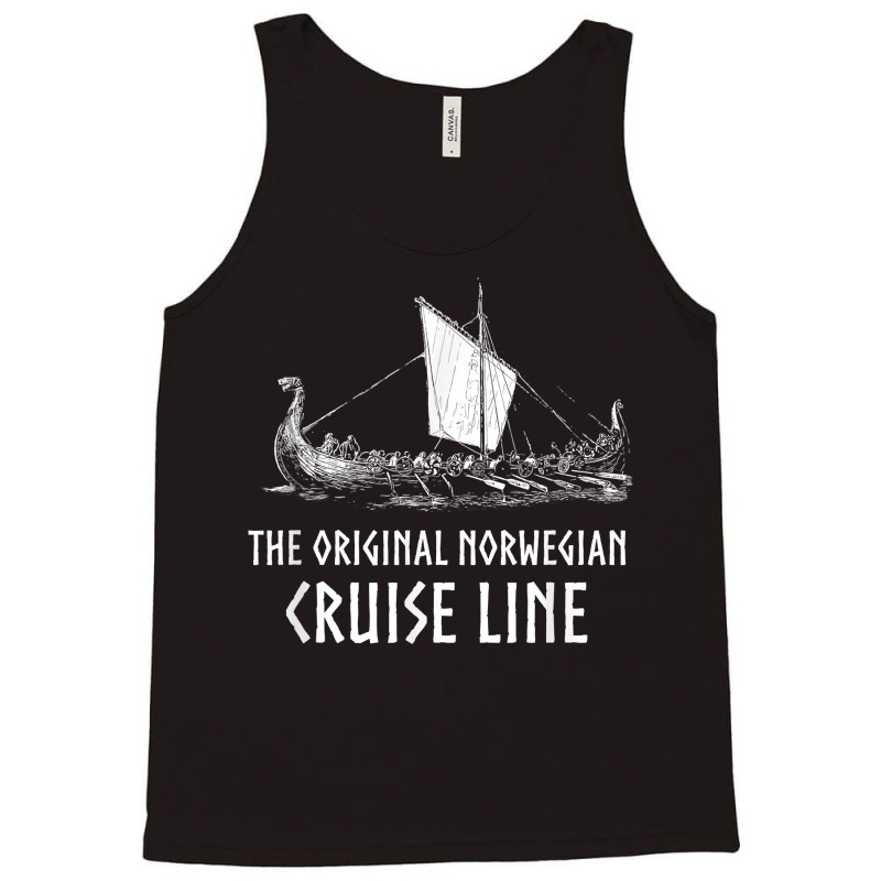 Mens Viking Ship Cruise Line   Nordic Mythology Longship Gift T Shirt Tank Top | Artistshot