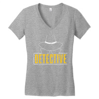 Detective Spy Investigation Investigator Private Detective T Shirt Women's V-neck T-shirt | Artistshot