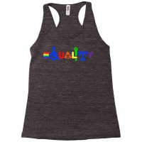 Equality Gay Pride Handicap Feminism Anti Racism Rainbow T Shirt Racerback Tank | Artistshot