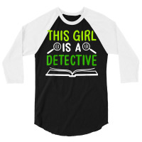 Detective Private Investigator And Fingerprint T Shirt 3/4 Sleeve Shirt | Artistshot