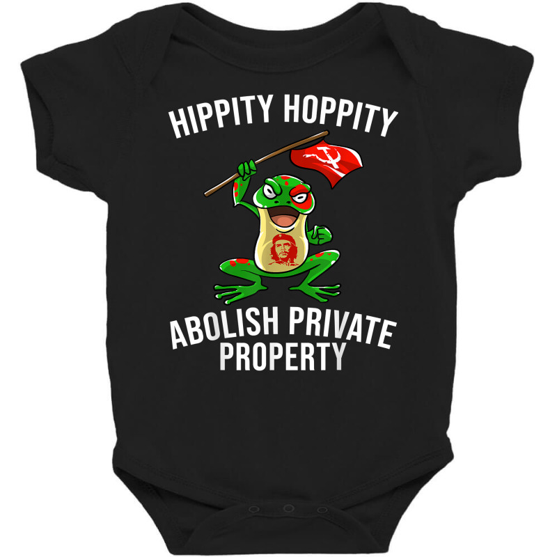 Funny Hippity Hoppity Abolish Private Property Frog Gift Men T Shirt Baby Bodysuit by MoczoTenleigh | Artistshot