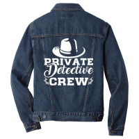 Funny Private Detective Crew Investigator Spy T Shirt Men Denim Jacket | Artistshot