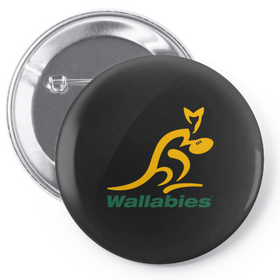 Wallabies Gold Logo Pin-back Button Designed By Mdk Art