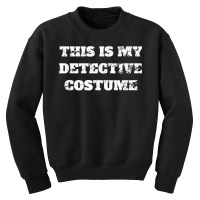 Detective Costume This Is Private Retro Vintage Distressed T Shirt Youth Sweatshirt | Artistshot