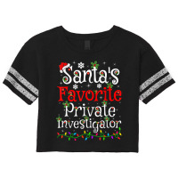 Funny Xmas Santa's Favorite Private Investigator Christmas T Shirt Scorecard Crop Tee | Artistshot