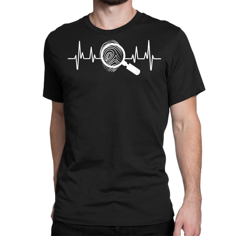 Heartbeat   Detective Spy And Private Investigator Agent T Shirt Classic T-shirt by AshleyPenez | Artistshot