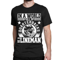 Football Funny Football Lineman 4 Football Player Classic T-shirt | Artistshot