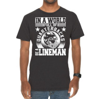 Football Funny Football Lineman 4 Football Player Vintage T-shirt | Artistshot