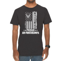 My Grandson Has Your Back Proud Air Force Grandpa Vintage T-shirt | Artistshot