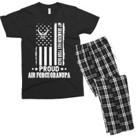 My Grandson Has Your Back Proud Air Force Grandpa Men's T-shirt Pajama Set | Artistshot