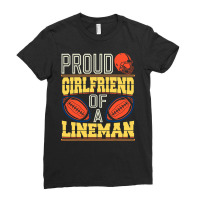 Football Funny Football Lineman Girlfriend 2 Ladies Fitted T-shirt | Artistshot