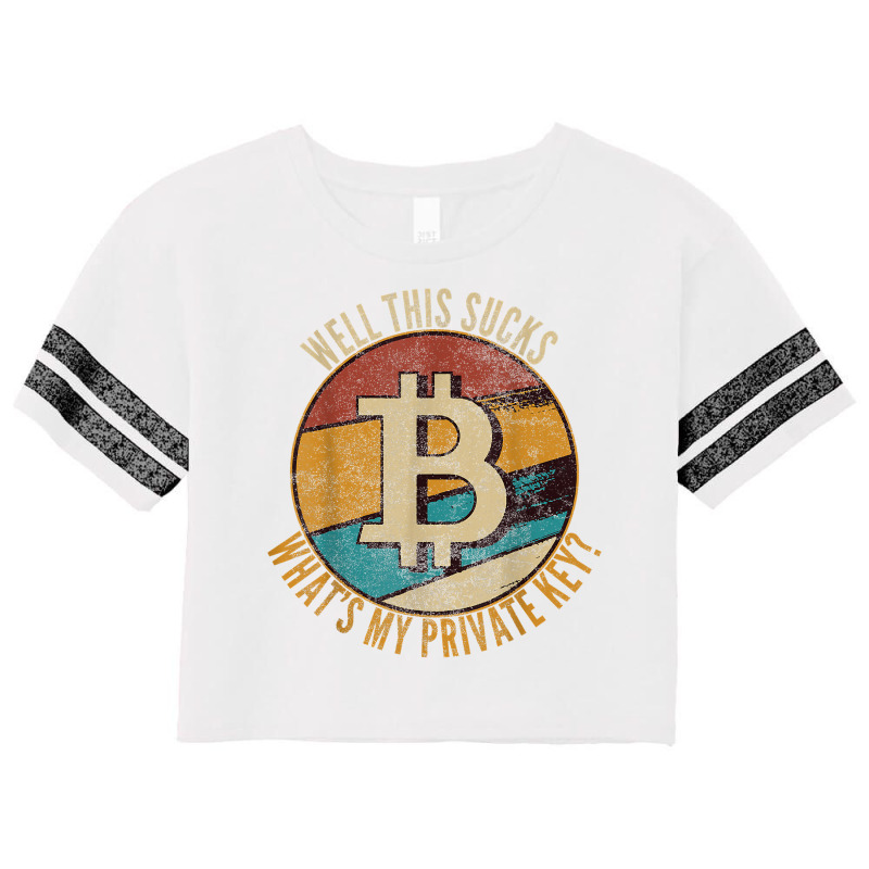 I Love Bitcoin Funny Vintage Gift What's My Private Key T Shirt Scorecard Crop Tee by AshleyPenez | Artistshot