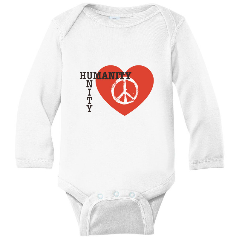 Humanity Unity Long Sleeve Baby Bodysuit by ajidtenan | Artistshot