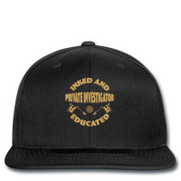 Inked And Educated Private Investigator T Shirt Printed Hat | Artistshot