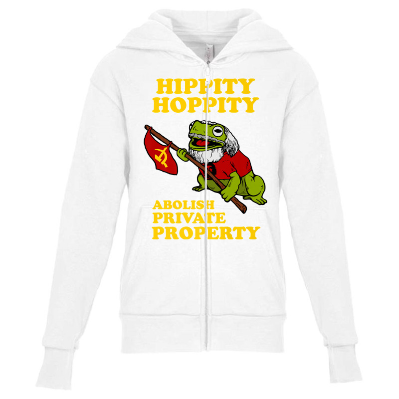 Frog Meme T Shirt Hippity Hoppity Abolish Private Property Youth Zipper Hoodie by sosieclaton | Artistshot