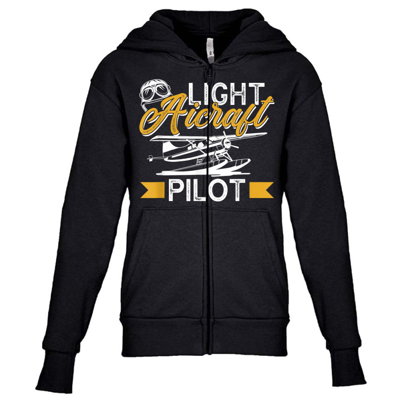 Light Aircraft Pilot Private Small Airplane T Shirt Youth Zipper Hoodie by MoczoTenleigh | Artistshot