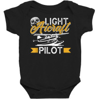 Light Aircraft Pilot Private Small Airplane T Shirt Baby Bodysuit | Artistshot