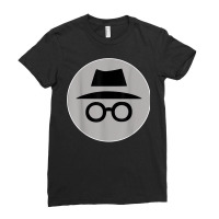 Funny Anonymous Computer Geek And Nerd  Private Mode T Shirt Ladies Fitted T-shirt | Artistshot