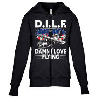 Funny Aviation Airplane Flying Private Pilot Airplane T Shirt Youth Zipper Hoodie | Artistshot