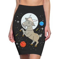 goat in space for space lover Pencil Skirts | Artistshot