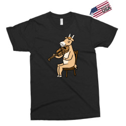 goat playing violin for violinist Exclusive T-shirt | Artistshot