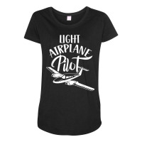 Light Airplane Pilot Private Aircraft Small Airplane T Shirt Maternity Scoop Neck T-shirt | Artistshot