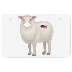 sheep mask america ATV License Plate | Artistshot