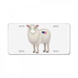 sheep mask america License Plate | Artistshot