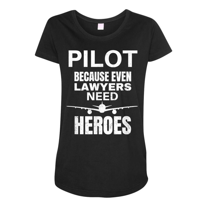 Funny Commercial Private Airplane Helicopter Pilot Lawyer T Shirt Maternity Scoop Neck T-shirt by sosieclaton | Artistshot