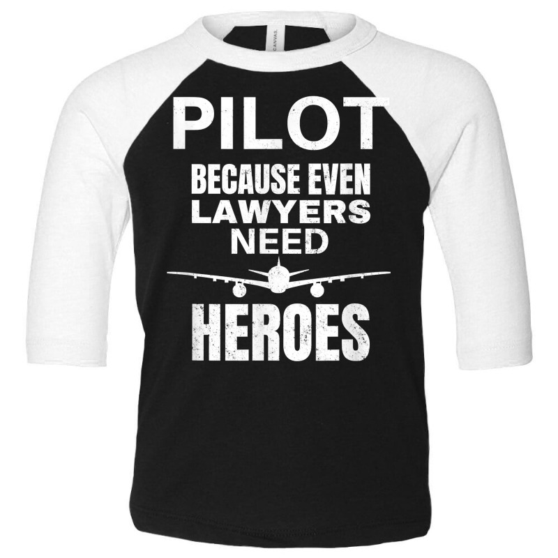 Funny Commercial Private Airplane Helicopter Pilot Lawyer T Shirt Toddler 3/4 Sleeve Tee by sosieclaton | Artistshot