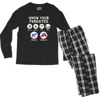 Know Your Parasites Men's Long Sleeve Pajama Set | Artistshot