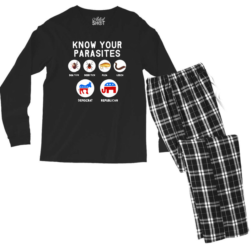 Know Your Parasites Men's Long Sleeve Pajama Set by Golden Store | Artistshot