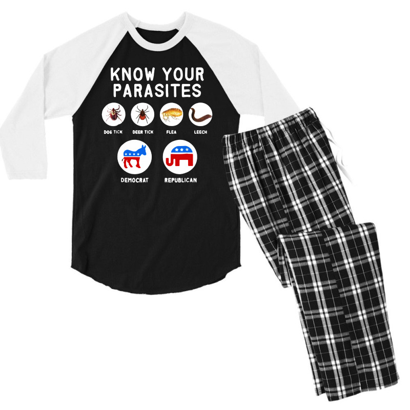 Know Your Parasites Men's 3/4 Sleeve Pajama Set by Golden Store | Artistshot