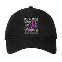 My Broom Broke So I Became A Private Investigator Halloween T Shirt Adjustable Cap | Artistshot