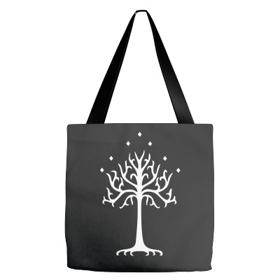White Tree Of Gondor Tote Bags Designed By Mdk Art