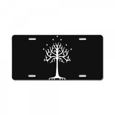 White Tree Of Gondor License Plate Designed By Mdk Art