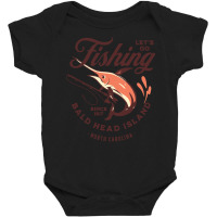 Bald Head Island T  Shirt Bald Head Island, N C Fishing Summer Vacatio Baby Bodysuit | Artistshot