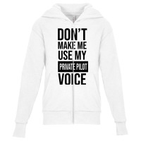 Funny Private Pilot Meme T Shirt Youth Zipper Hoodie | Artistshot