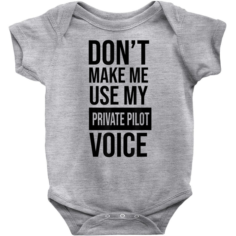 Funny Private Pilot Meme T Shirt Baby Bodysuit by sosieclaton | Artistshot