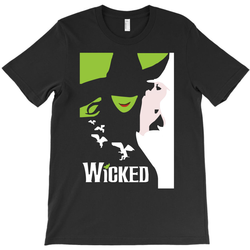 WICKED Broadway Musical Movie Logo Men's Black T-Shirt S-3XL