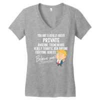 Funny Trump 2020 Really Great Private Gift Shirt T Shirt Women's V-neck T-shirt | Artistshot