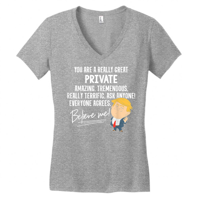 Funny Trump 2020 Really Great Private Gift Shirt T Shirt Women's V-Neck T-Shirt by sosieclaton | Artistshot