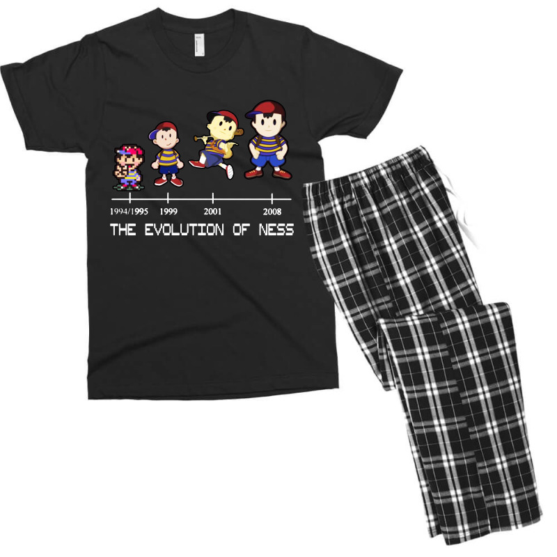 The Evolution Of Ness Men's T-shirt Pajama Set. By Artistshot