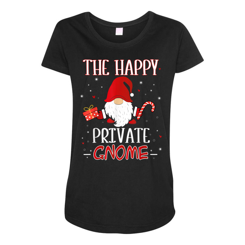 Private Christmas Gnome Costume Matching Family T Shirt Maternity Scoop Neck T-shirt by AshleyPenez | Artistshot