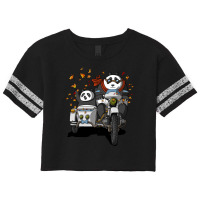 Bear Funny Panda Bears Riding Motorcycle Scorecard Crop Tee | Artistshot