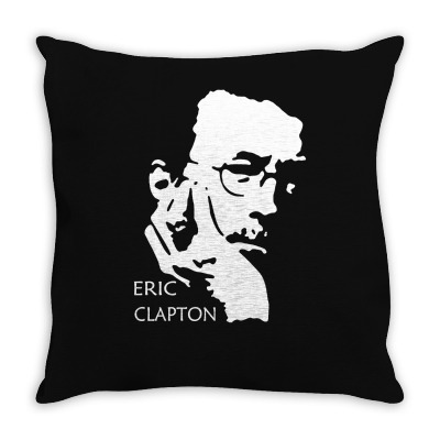 Eric Clapton Throw Pillow Designed By Iamar25