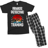 Private Detective In Training Future Private Detective T Shirt Men's T-shirt Pajama Set | Artistshot