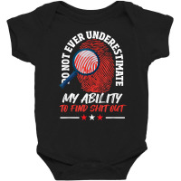 Private Detective Investigator Observation Hobby Detective T Shirt Baby Bodysuit | Artistshot